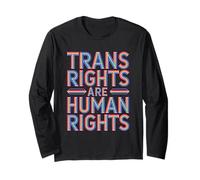 I Diritti Trans Sono Un Messaggio di Empowerment dei Diritti Umani Maglia a Manica