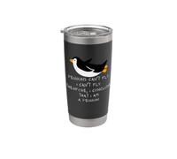 I divertenti pinguini non possono volare Devo essere un pinguino Umorismo divertente Bicchiere termico in acciaio inox doppia parete