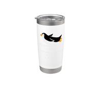 I divertenti pinguini non possono volare Devo essere un pinguino Umorismo divertente Bicchiere termico in acciaio inox doppia parete