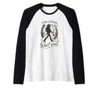 I Do A Thing Called What I Want Cowgirl Western Graphic Maglia con Maniche Raglan