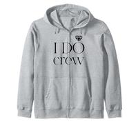 I Do Crew - Simpatico abbinamento per feste di nozze e addio al nubilato Felpa con Cappuccio
