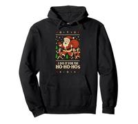 I Do It for The Ho's Ugly Christmas Sweater Ho-Ho Felpa con Cappuccio
