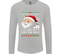 I Do It per La Hos Divertente Natale Uomo Maniche