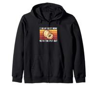 I Do My Best Work With The Pit Out Funny Nettarine Fruit Fan Felpa con Cappuccio