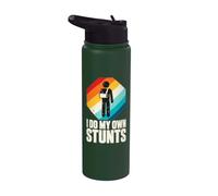 I Do My Own Stunts Broken Arm Get Well Soon Funny Stainless Steel Insulated Water Bottle