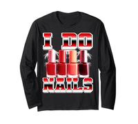 I Do Nails Nail Technician Nail Artist Nail Tech Bootleg Anni '90 Maglia a Manica