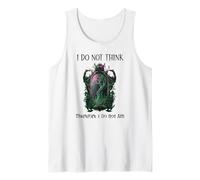 I Do Not Think Therefore I Do Not Am Sarcastic Witch Pink Canotta