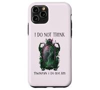 I Do Not Think Therefore I Do Not Am Sarcastic Witch Pink Custodia per iPhone 11 Pro