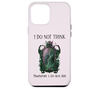 I Do Not Think Therefore I Do Not Am Sarcastic Witch Pink Custodia per iPhone 12 Pro Max