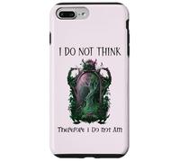 I Do Not Think Therefore I Do Not Am Sarcastic Witch Pink Custodia per iPhone 7 Plus/8 Plus