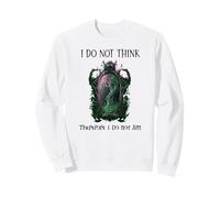 I Do Not Think Therefore I Do Not Am Sarcastic Witch Pink Felpa