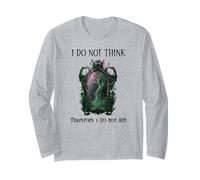 I Do Not Think Therefore I Do Not Am Sarcastic Witch Pink Maglia a Manica