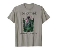 I Do Not Think Therefore I Do Not Am Sarcastic Witch Pink Maglietta