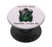 I Do Not Think Therefore I Do Not Am Sarcastic Witch Pink PopSockets PopGrip Adesivo