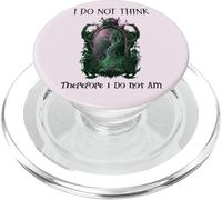 I Do Not Think Therefore I Do Not Am Sarcastic Witch Pink PopSockets PopGrip per MagSafe