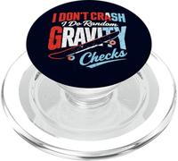 I Do Random Gravity Checks, Funny Skateboarder Skater Detto PopSockets PopGrip per MagSafe