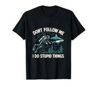 I Do Stupid Things Funny Scuba Diving Dive Diver Padre Uomo Maglietta