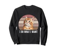 I Do What | Funny Orange Tabby Cat Lover Felpa