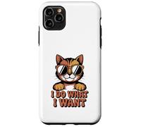 I do What I Want cat Retro Divertente gatto Amante Custodia per iPhone 11 Pro Max