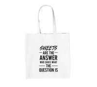 I Dolci Sono La Risposta - Borsa In Tela - Caramelle Dolci Snack Cibo