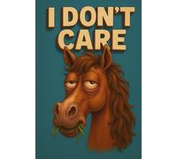 I Don’t Care: The Tired Horse Notebook, 60 Lined Pages for Your Unbothered Thoughts