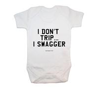 '"I don' t trip... I Swagger" Body/Tutina baby, abbigliamento, carino, divertente, baby Boy, baby Girl, unisex, Hilarious, Cheeky, novità, Natale, baby shower, regali di compleanno, regali