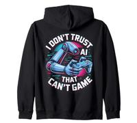 I Don´t Trust AI Gaming Gamer Felpa con Cappuccio