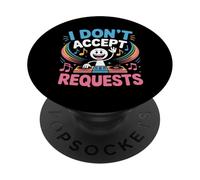 I Don't Accept Requests DJ Song Playlist Jokes |- PopSockets PopGrip Adesivo