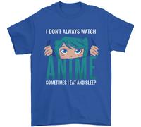 I Don'T Always Orologio Anime Divertente Uomo T-Shirt 100% Cotone