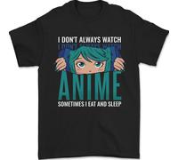 I Don'T Always Orologio Anime Divertente Uomo T-Shirt 100% Cotone
