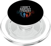 I Don't Babysit I Parent - Dad Fatherhood Parenting - PopSockets PopGrip per MagSafe
