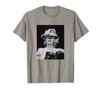 I Dont Care, t-shirt stampata, bianco e nero, ritratti delle donne Maglietta