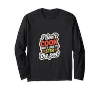 I Don't Cook But I Like To Stir The Pot Chaos Kitchen ----- Maglia a Manica
