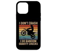 I Don't Crash I Do Random Gravity Checks Divertente Motocross Custodia per iPhone 12 mini