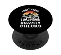 I Don't Crash I Do Random Gravity Checks Mountain Bike PopSockets PopGrip Adesivo