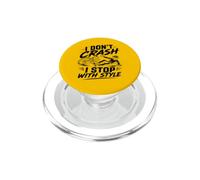 I Don't Crash I Stop With Style - Bicicletta divertente PopSockets PopGrip per MagSafe