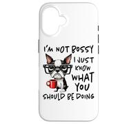 I Don't Do Mornings Grumpy Dog Coffee Custodia per iPhone 16