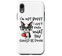 I Don't Do Mornings Grumpy Dog Coffee Custodia per iPhone XR