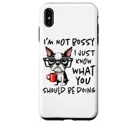 I Don't Do Mornings Grumpy Dog Coffee Custodia per iPhone XS Max