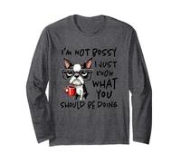 I Don't Do Mornings Grumpy Dog Coffee Maglia a Manica