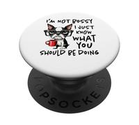 I Don't Do Mornings Grumpy Dog Coffee PopSockets PopGrip Adesivo