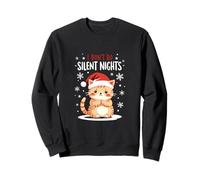 I Don't Do Silent Nights - Divertente Gatto Natalizio Felpa