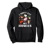 I Don't Eat Homies Amanti Vegani e Vegetariani Divertenti Felpa con Cappuccio