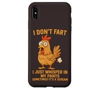 I Don't Fart I Just Whisper in My Pants Divertente Gallo Umorismo Custodia per iPhone XS Max