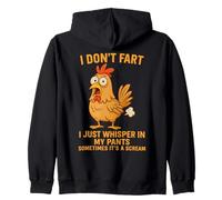 I Don't Fart I Just Whisper in My Pants Divertente Gallo Umorismo Felpa con Cappuccio