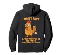 I Don't Fart I Just Whisper in My Pants Divertente Gallo Umorismo Felpa con Cappuccio