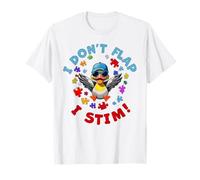 I Don't Flap, I Stim. Divertimento Autismo Consapevolezza Anatra Maglietta