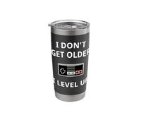 I Don't Get Older Level Up Videogiochi Gaming Bicchiere termico in acciaio inox doppia parete