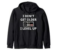 I Don't Get Older Level Up Videogiochi Gaming Felpa con Cappuccio