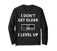 I Don't Get Older Level Up Videogiochi Gaming Maglia a Manica